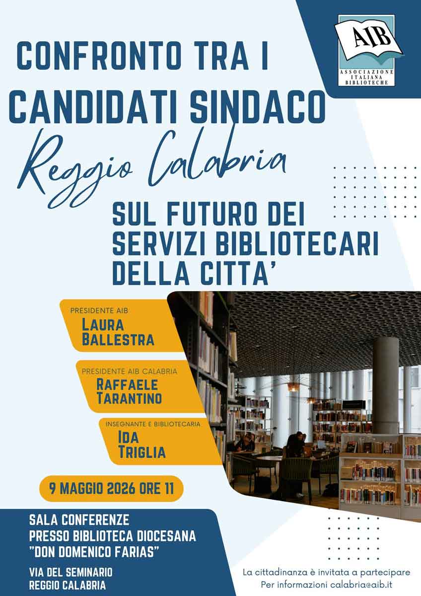 Confronto tra i candidati sindaco sul futuro dei servizi bibliotecari della città